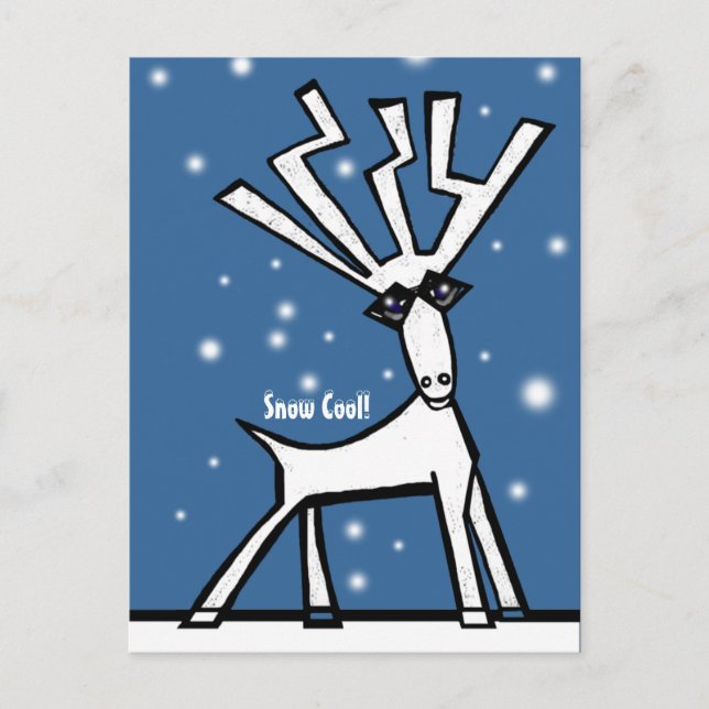 Winterurlaub Feiertagspostkarte (Vorderseite)