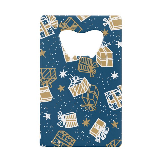 Winterurlaub Geschenkboxen Muster Geldbeutel Flaschenöffner (Vorderseite)