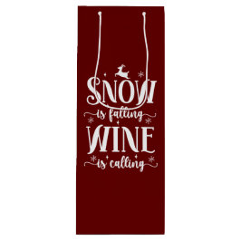 Winterurlaub Geschenktüte Für Weinflaschen