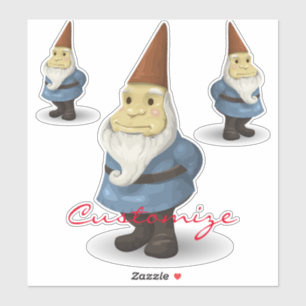 Winterurlaub Gnome Thunder_Cove Aufkleber