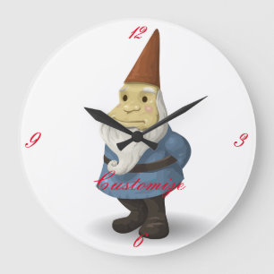 Winterurlaub Gnome Thunder_Cove Große Wanduhr