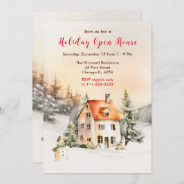 Winterurlaub Hütte Offenes Haus Einladung