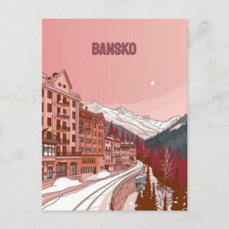 Winterurlaub in Bansko Postkarte