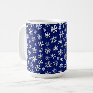 WINTERURLAUB IN BLAU UND WEISS - SCHNEELAGEN KAFFEETASSE