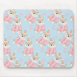 Winterurlaub pastellfarbene Weihnachtskindermuster Mousepad