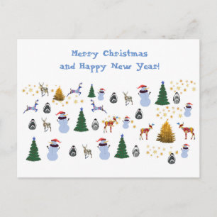 Winterurlaub Postkarte