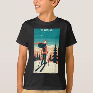 Winterurlaub Ski Weihnachten X-mas Skifahren Skifa T-Shirt