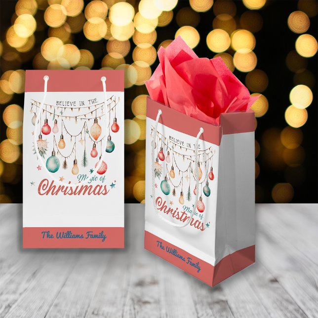 Winterurlaub Weihnachts-Magie Individuelle Name Kleine Geschenktüte (Von Creator hochgeladen)