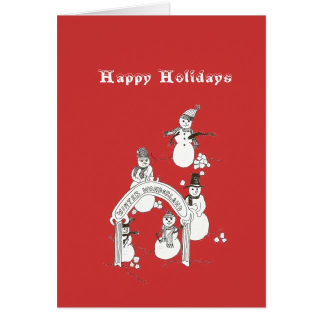 Winterurlaubskarte (Vorne)