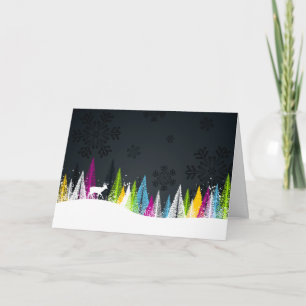 Winterurlaubskarte Feiertagskarte