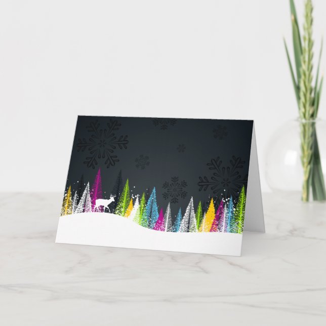 Winterurlaubskarte Feiertagskarte (Vorderseite)