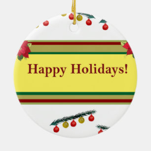 Winterurlaubsverzierung Keramik Ornament