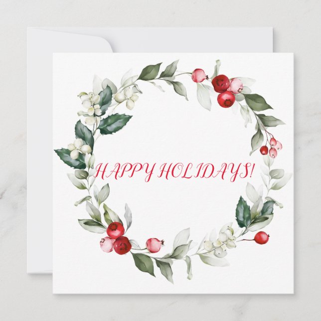 Winterurlaubszweige RED BERRY (Vorderseite)