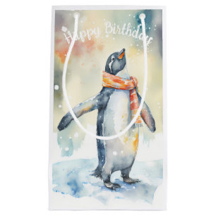 Wintervibes Pinguin - Geburtstagsparty - Kleine Geschenktüte
