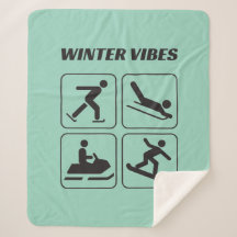 Wintervibes Sportspass Ikone Sherpa Blanket