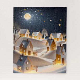WINTERVILLAGE ART CHRISTMAS JIGSAW PUZZLE