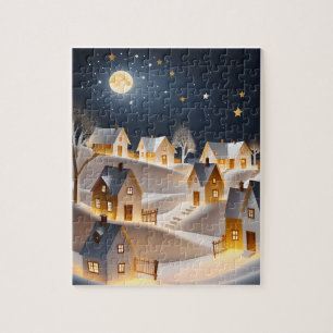 WINTERVILLAGE ART CHRISTMAS JIGSAW PUZZLE