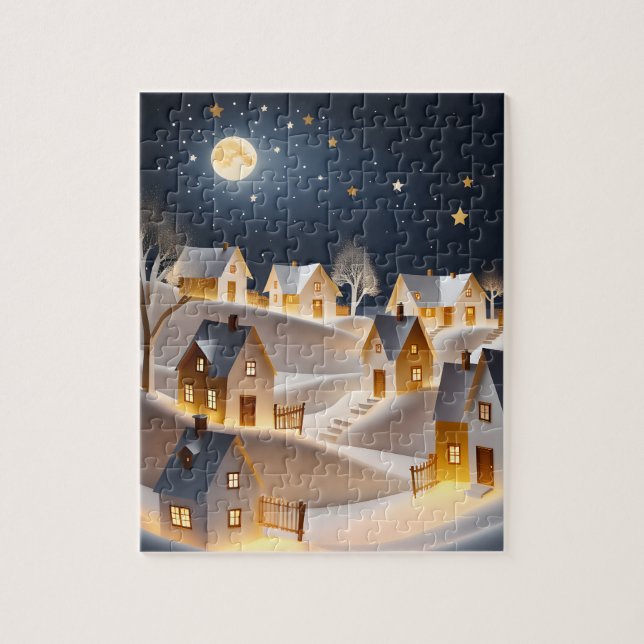 WINTERVILLAGE ART CHRISTMAS JIGSAW PUZZLE (Vertikal)