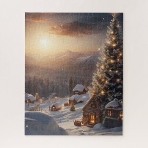 WINTERVILLAGE ART CHRISTMAS JIGSAW PUZZLE