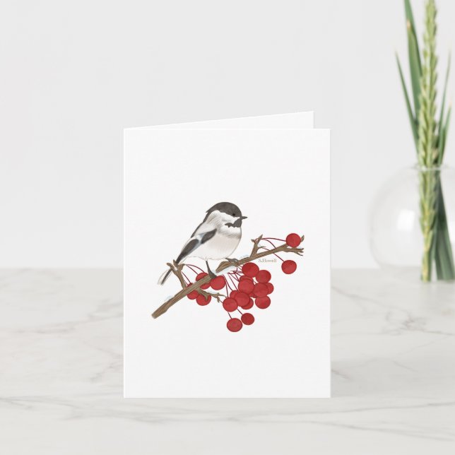 Wintervogel - Christliche Mitteilungskarten (Vorderseite)