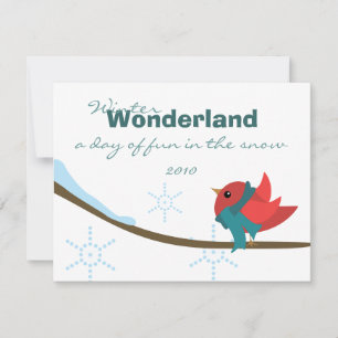 Wintervogel Einladung