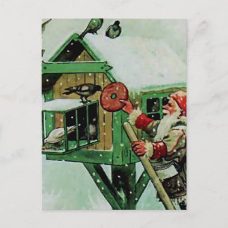 „Wintervögel füttern“ von Jenny Nystrom Postkarte