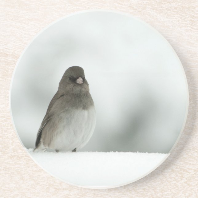 Wintervogel Getränkeuntersetzer (Vorne)