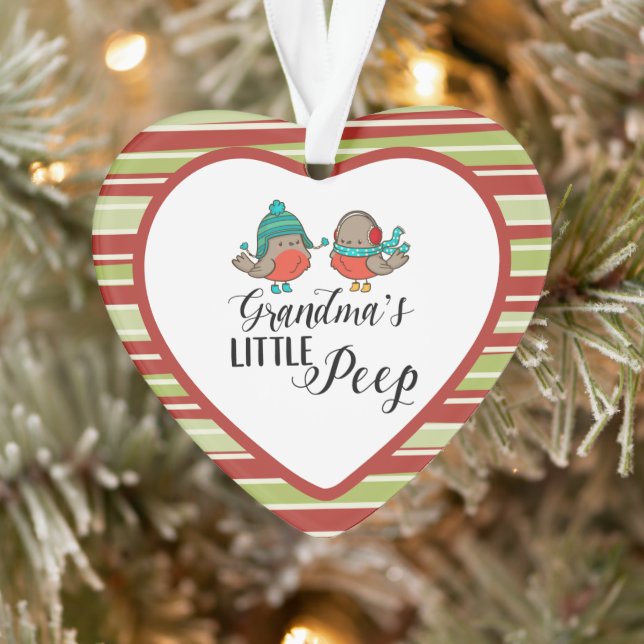 Wintervögel Großmutter-Piep Ornament (Baum)