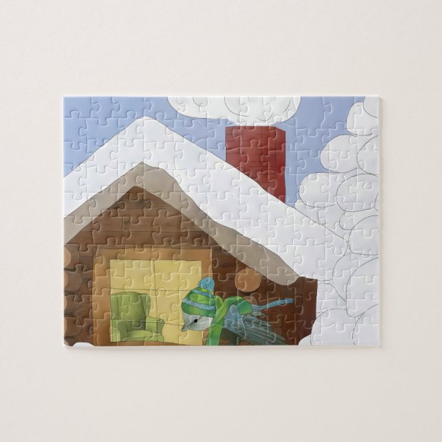 Wintervogel Puzzle (Horizontal)