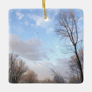 Wintervormittag I Keramikornament