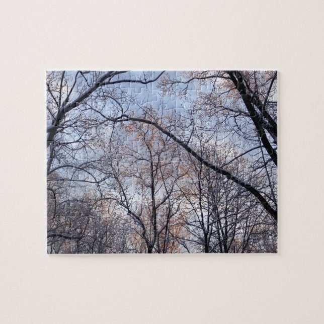 Wintervormittag II Naturlandschaft Puzzle (Horizontal)