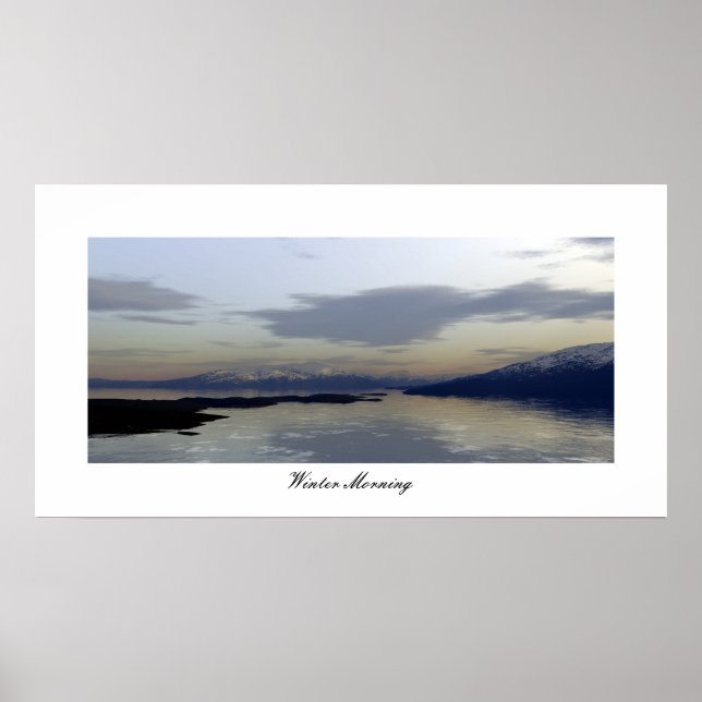 Wintervormittag Poster (Vorne)