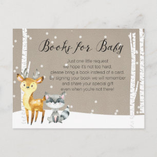 Winterwald - Bücher für Baby Postkarte