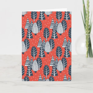 Winterwald Feiertagskarte