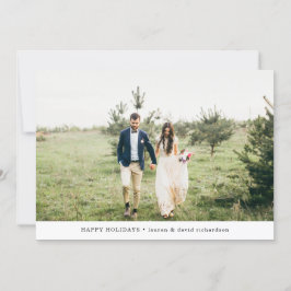 Winterwald | Happy Holidays Foto Feiertagskarte