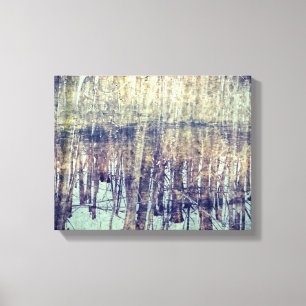 Winterwald-Impressionismus Leinwanddruck