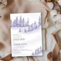 Winterwald in Snow Lavender Gray Wedding