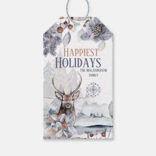 Winterwald landschaftlich geschenkanhänger