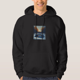 Winterwald mit gefrorener Seenlandschaft Vintage G Hoodie