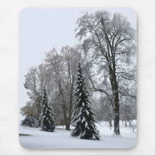 Winterwald Mousepad Schneelandschaft Geschenke