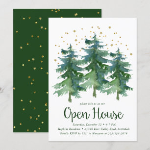 Winterwald-Open-House-Weihnachtsfeier Einladung
