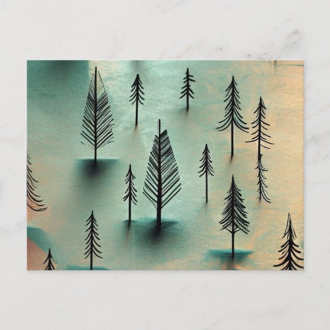 Winterwald Postkarte (Vorderseite)