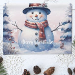 Winterwald Snowman Weihnachten | Pink Geschirrtuch<br><div class="desc">Fügen Sie eine charmante Touch in Ihre Küche in dieser Urlaubszeit mit einem Pink Winter Forest Snowman Weihnachts-Küchentücher. Das Küchentücher-Design besticht durch einen niedlichen Schneemann in einem bezaubernden Top-Hut und Schal,  stehend in einer Winterwaldszene mit fallendem Schnee. Mit diesem Design sind auch zusätzliche Geschenk- und Urlaubsartikel erhältlich.</div>