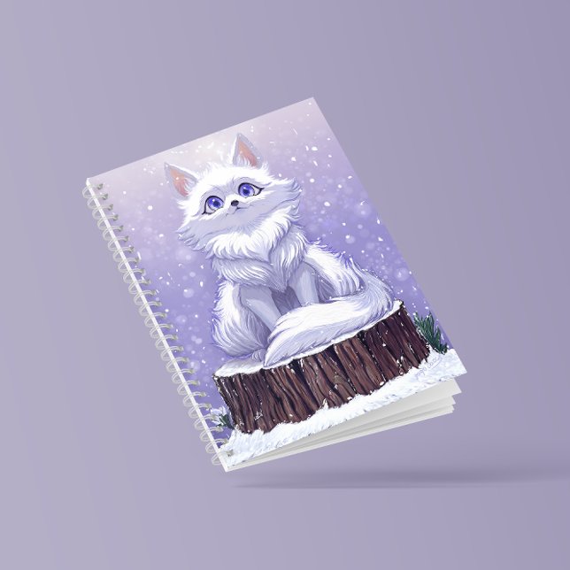 Winterwald: süßer launischer Fuchs Wildlife Notizblock (Von Creator hochgeladen)