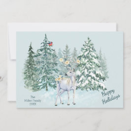 Winterwald Waldland Hirsch Weihnachten