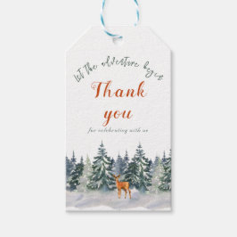 Winterwald-Waldtiererlebnis beginnt Geschenkanhänger