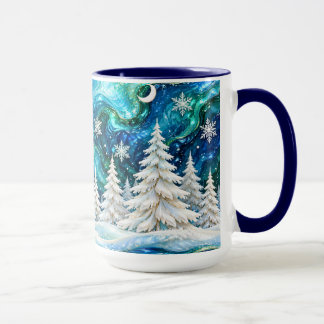 Winterwald-Weihnachtsbecher Tasse