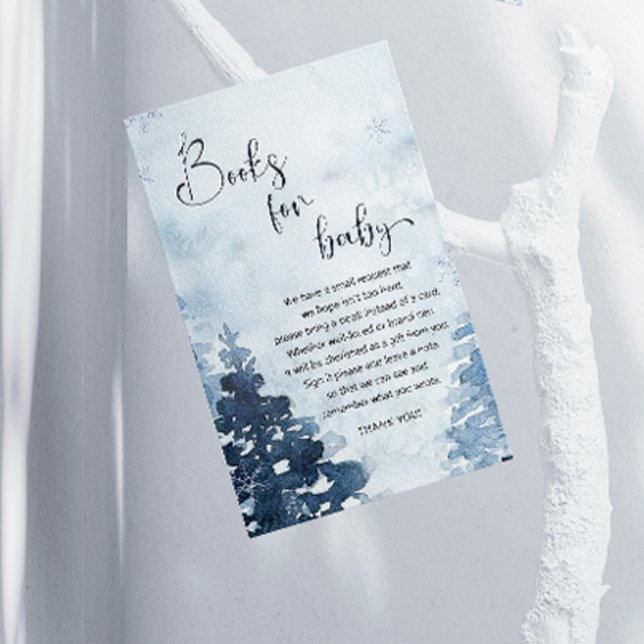 Winterwaldbaby Außerhalb der Bücher kalt Begleitkarte (Von Creator hochgeladen)