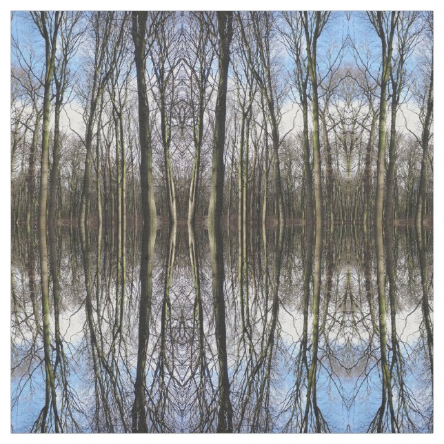 WinterwaldFotogewebe Stoff (Muster)