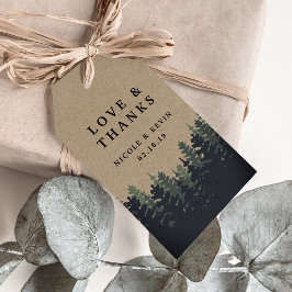 Winterwaldhochzeit Danke Geschenkanhänger